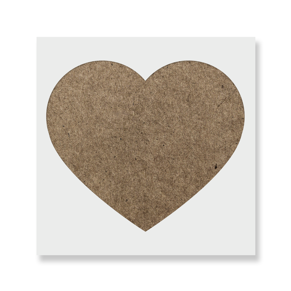 Heart Stencil - Durable & Reusable Mylar Stencils