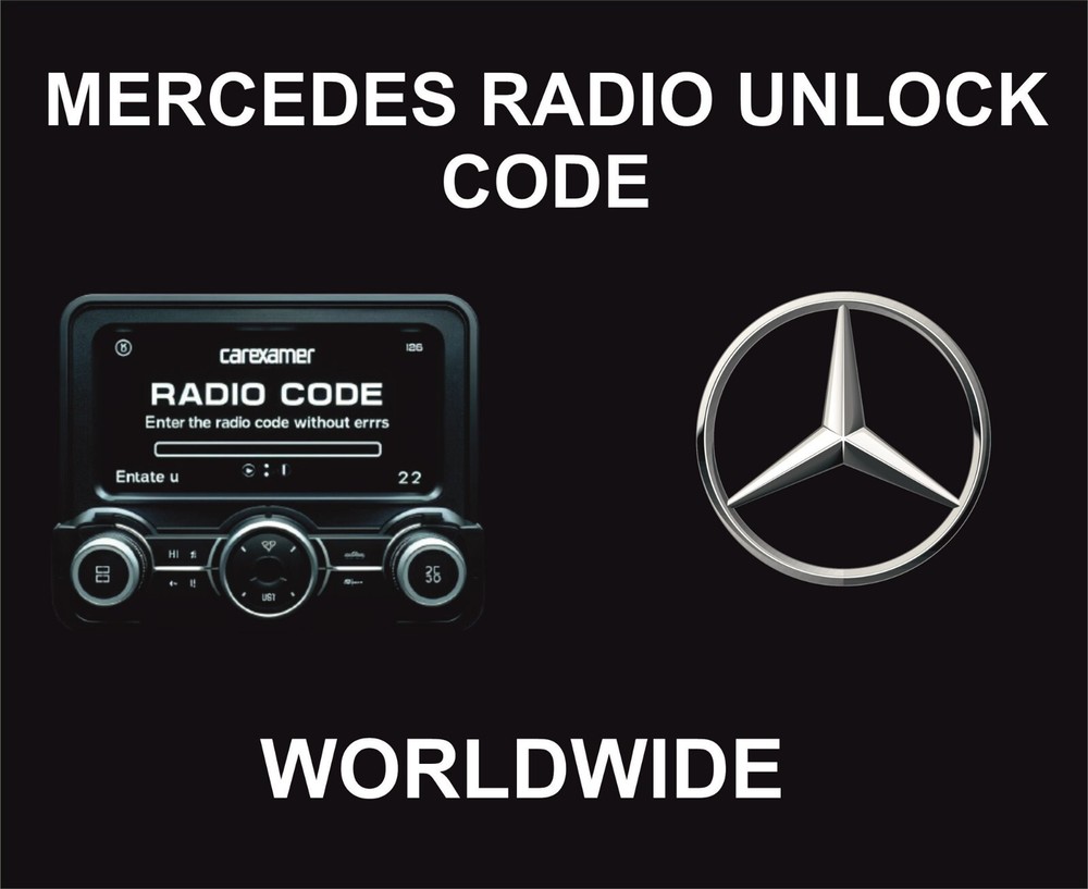 Mercedes Radio Unlock Code, Startup Code, Worldwide
