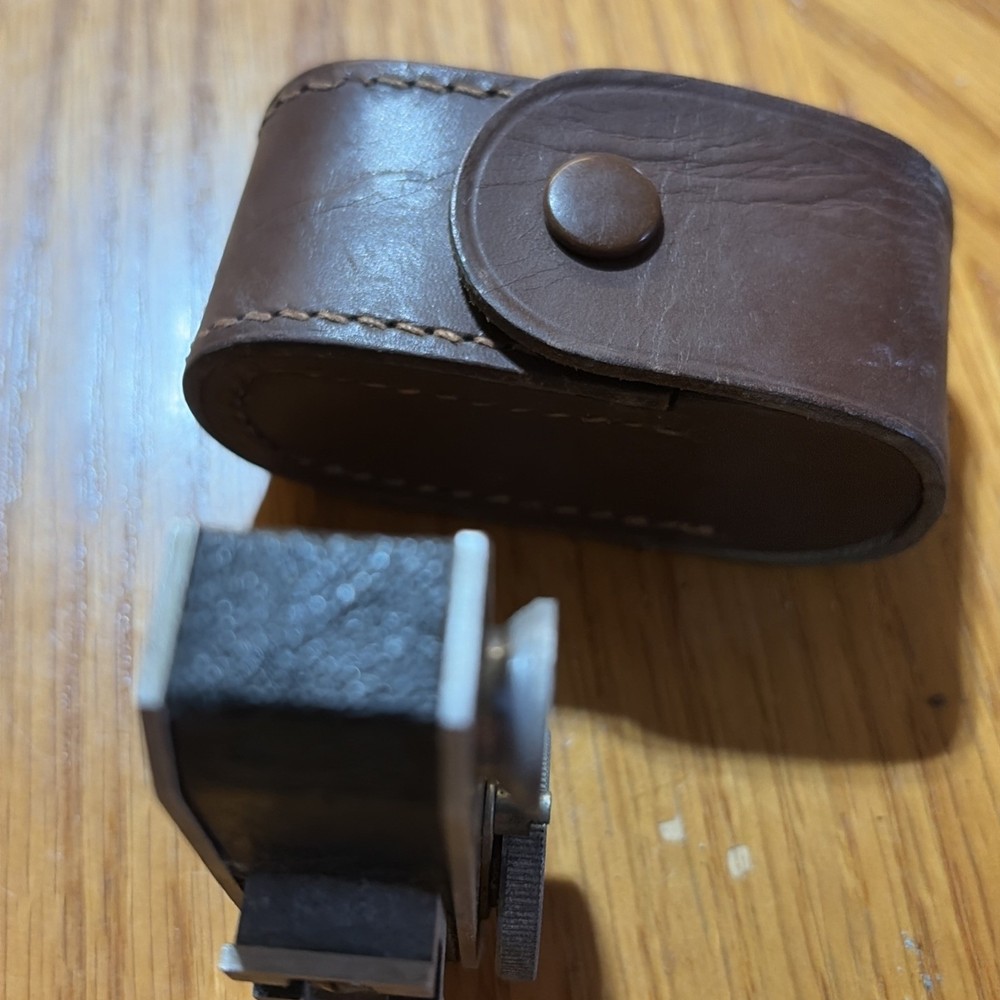 Vintage TELEX Rangefinder Germany Camera Accessory with Leather Case Untested