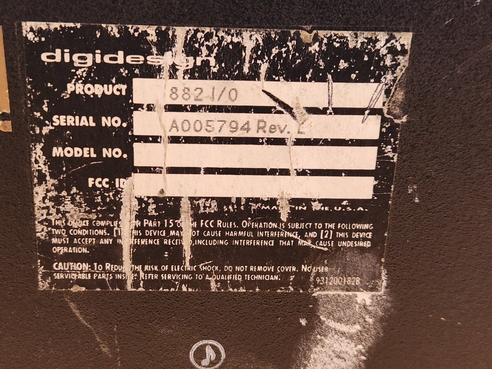 Digidesign 882 I/O Audio Interface (untested)