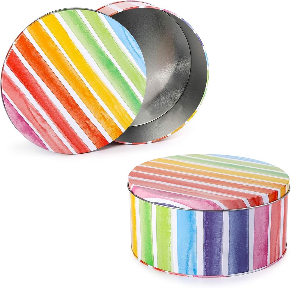Sturdy 3 Pack Cookie Tins - Hand Wash Only, Ideal for Spring & Easter Gifts