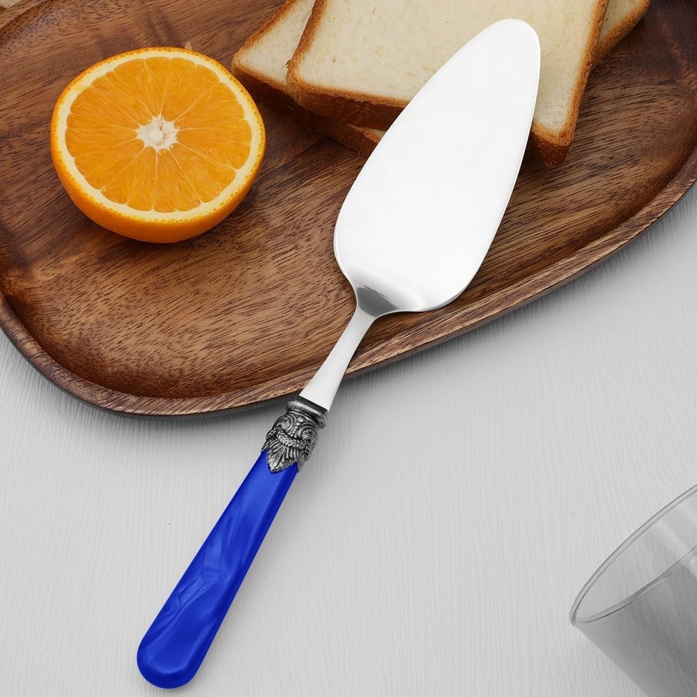 Fancy Italian Design X-Pearl Cake Knife & Server Set - 2pc Gift/Wedding