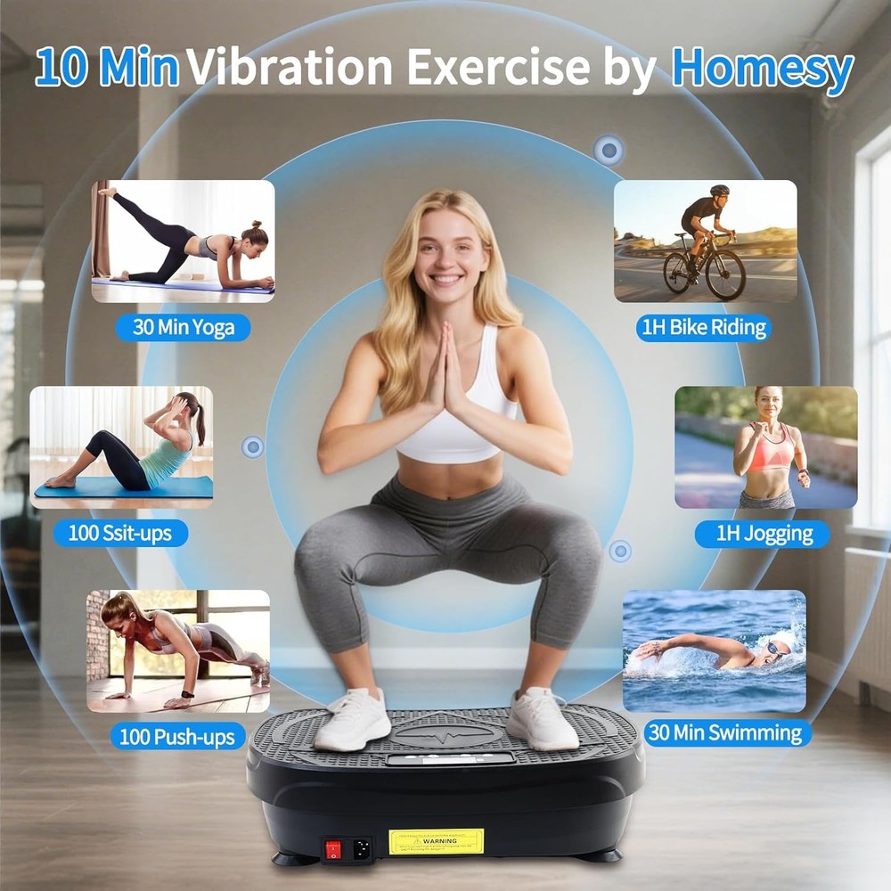 Vibration Plate Exercise Machine, Vibrating Plate for Lymphatic Drainage