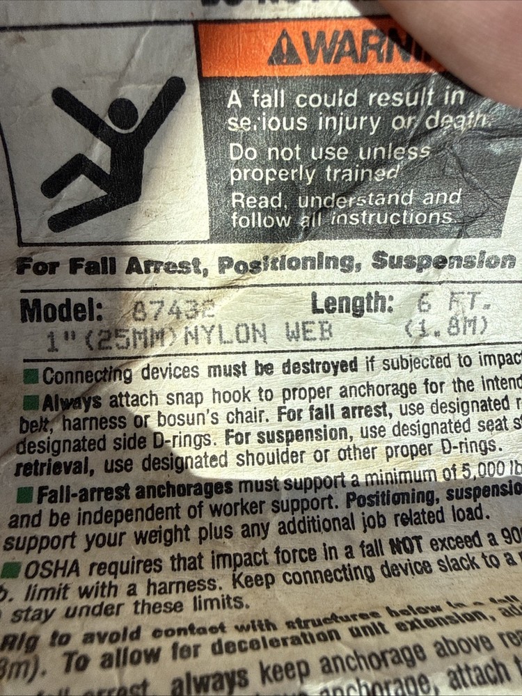 Tree Pole Climbing Lineman Construction Harness Gear Used