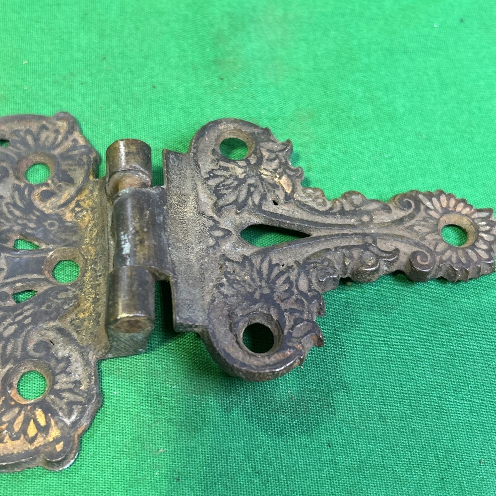 Antique Hardware Hinge Cast Brass 3/8’’ Offset , 4 1/2”long