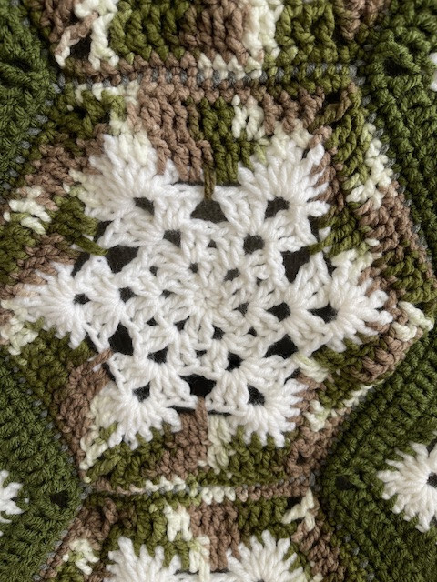 Camo Christmas Snowflake Handmade Blanket