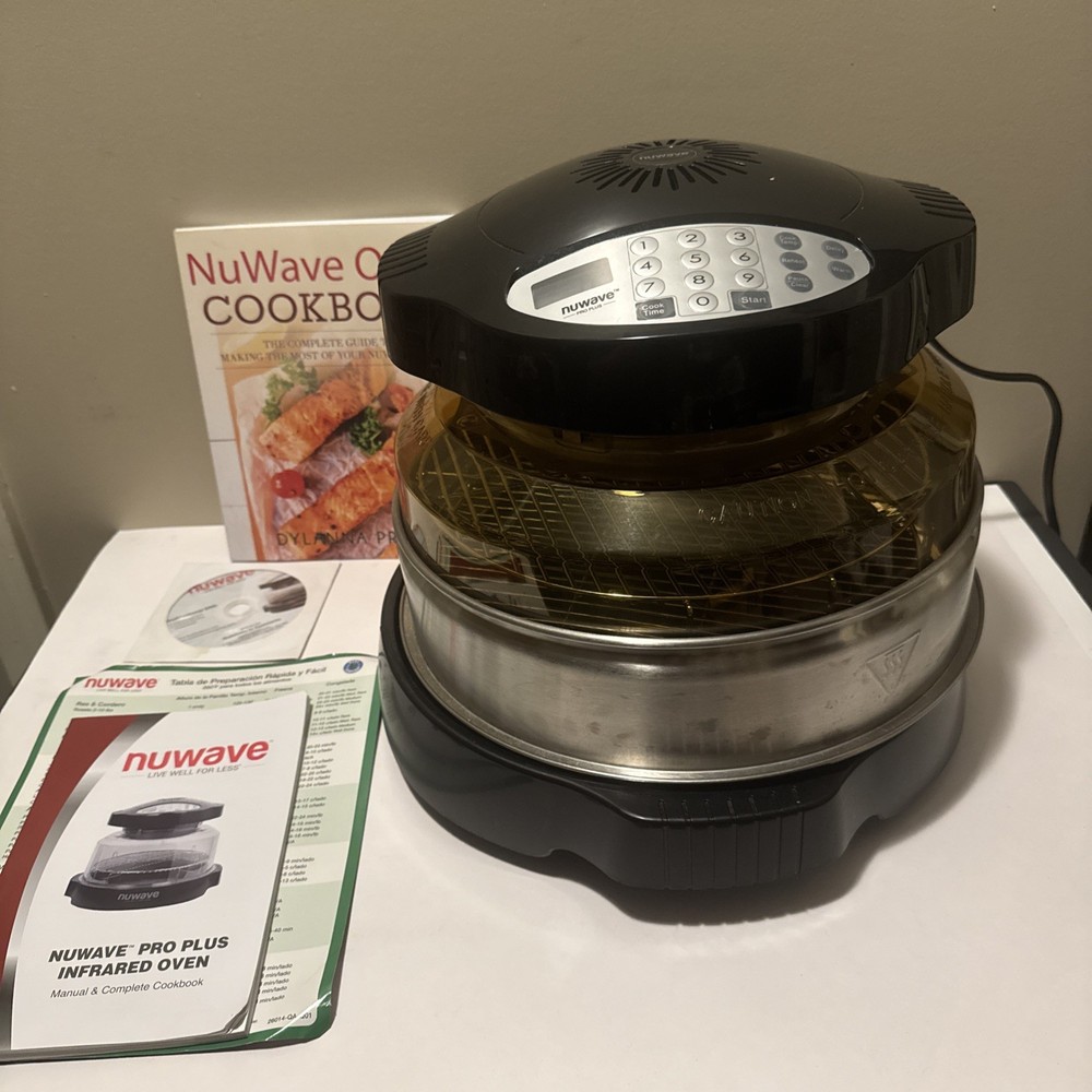 Nuwave Pro Plus Infrared Oven Model 20612 Amber Dome Nu Wave w/ext ring Open Box