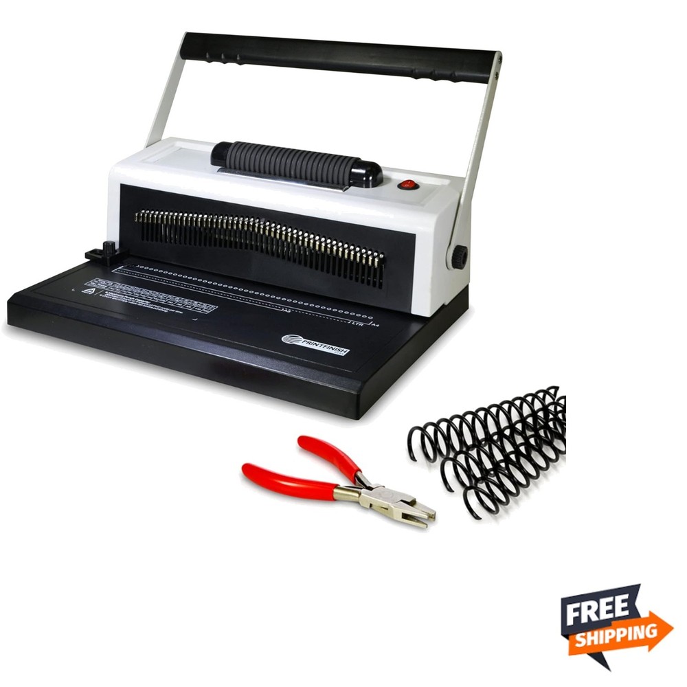 Coilbind S25A Spiral Coil Binding Machine for Office – Hole Punch with Electr...
