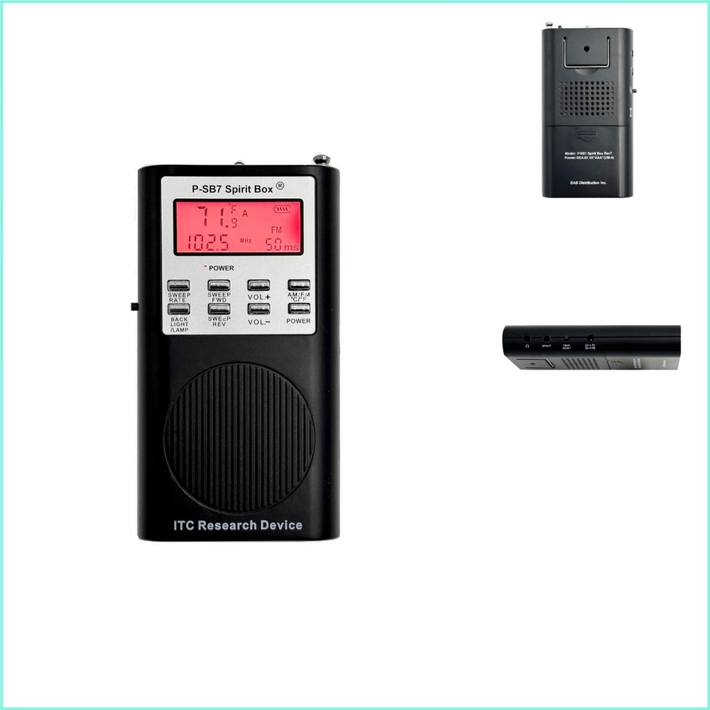 P-Spirit Box V8: Compact Bluetooth EVP Recorder with Adjustable Frequency Steps