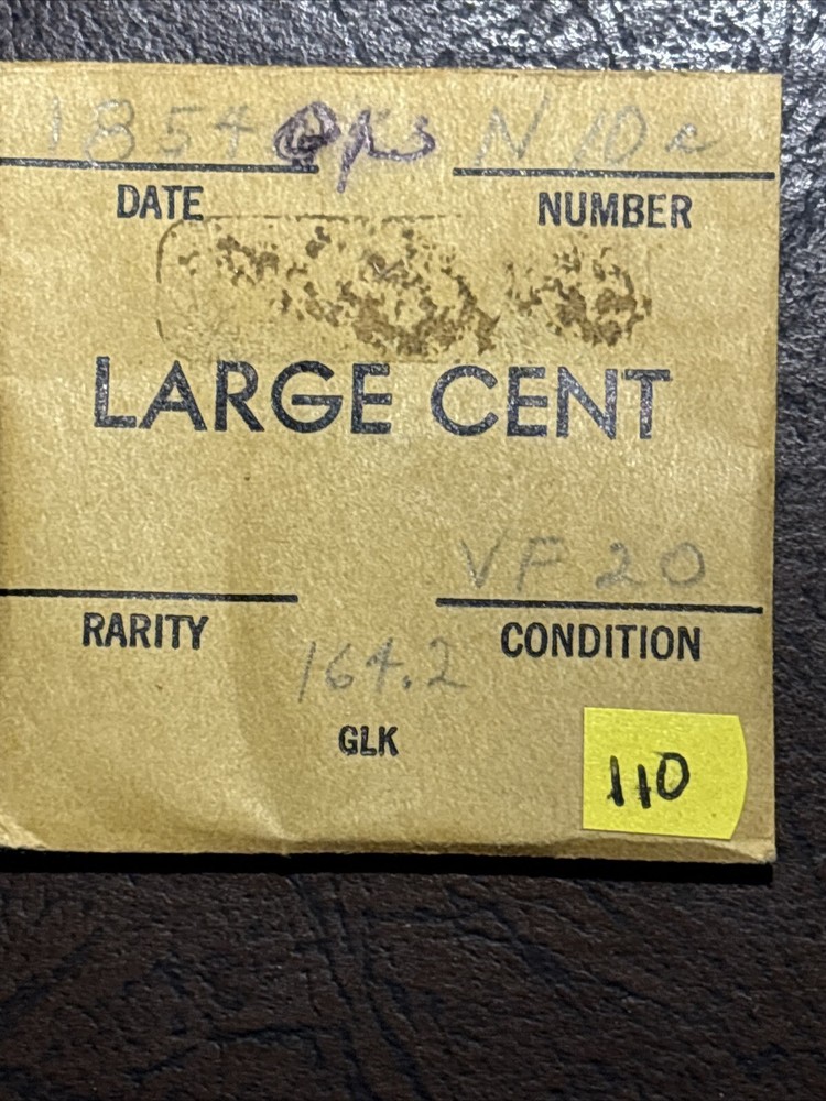 1854 Braided hair Large Cent