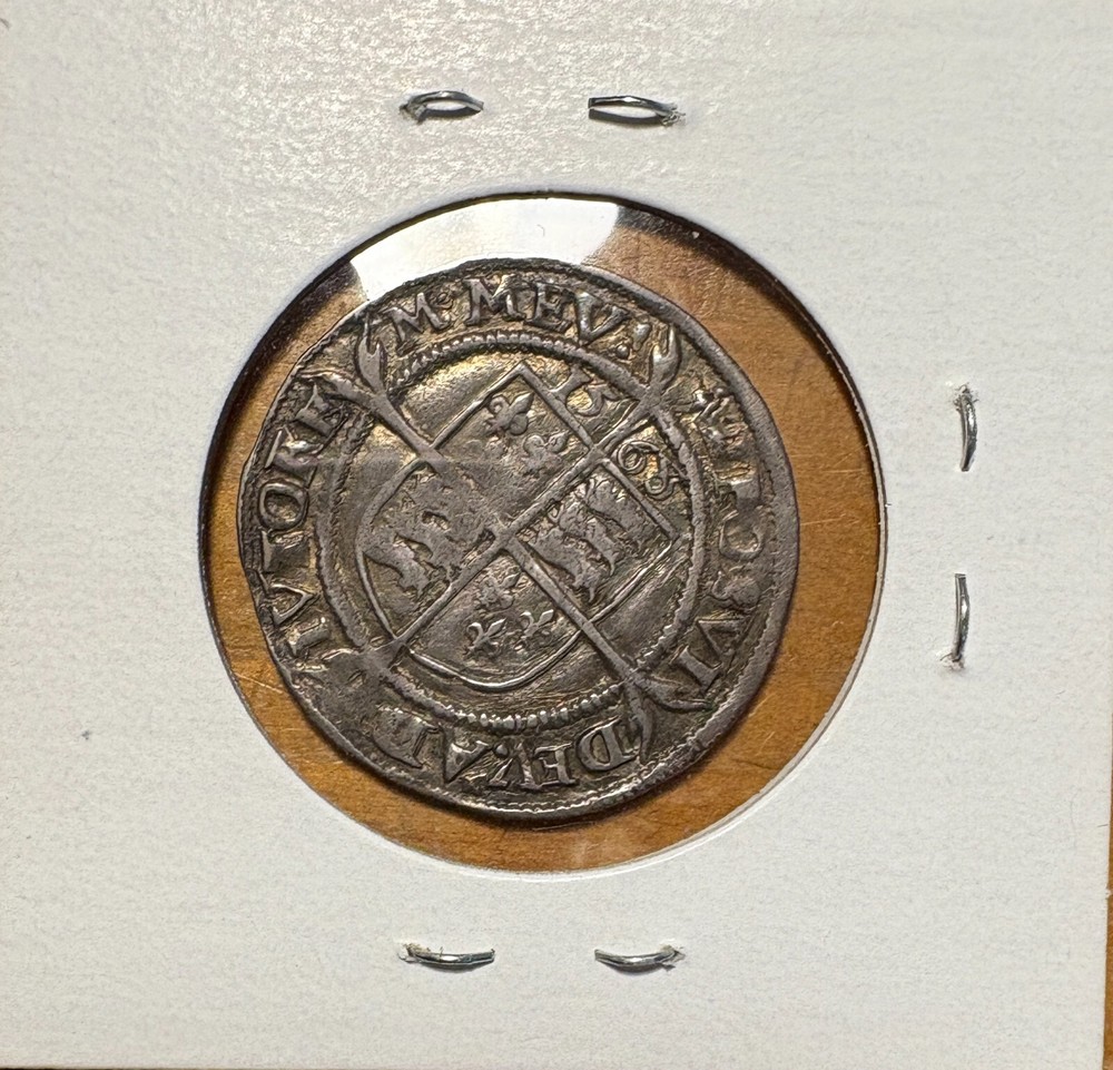 1568 England Silver Six Pence