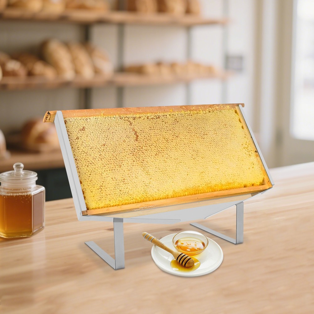 Honeycomb Frame Display Stand, Stainless Steel Honey Uncapping Holder Frame