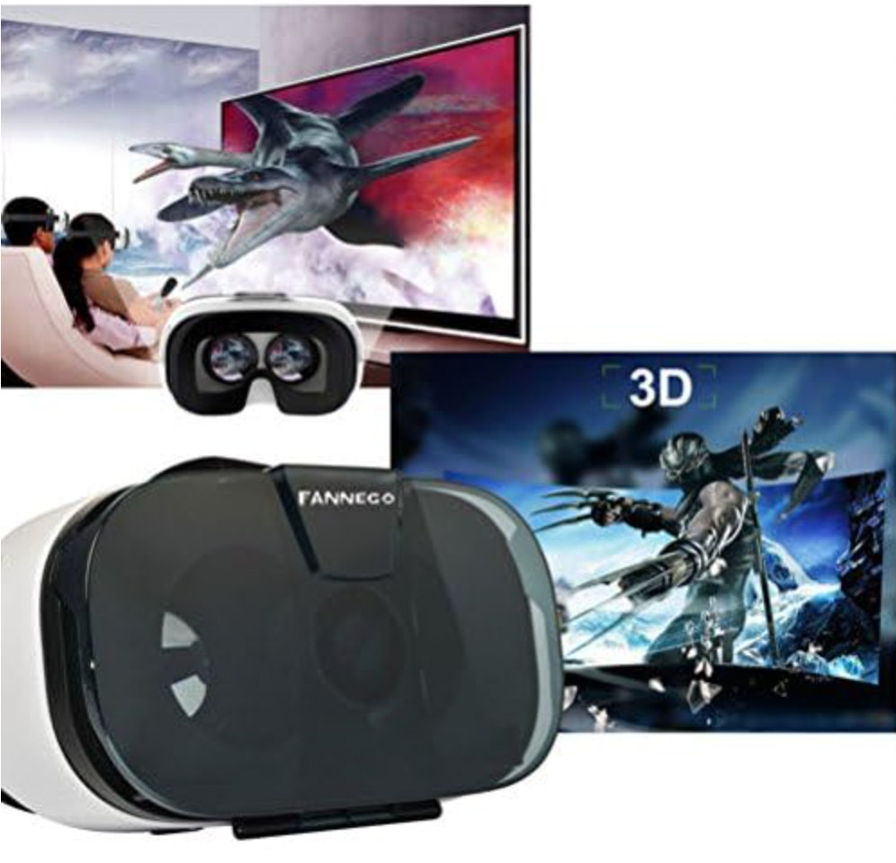 NIB 3D VR Headset Virtual Reality Glasses and Wireless Bluetooth Controller