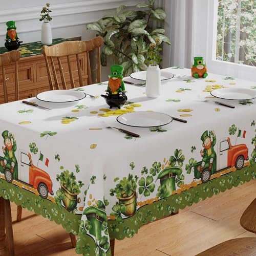 St Patricks Day Tablecloth Rectangle 52x70 Inch, 70" x 52" (Rectangular)