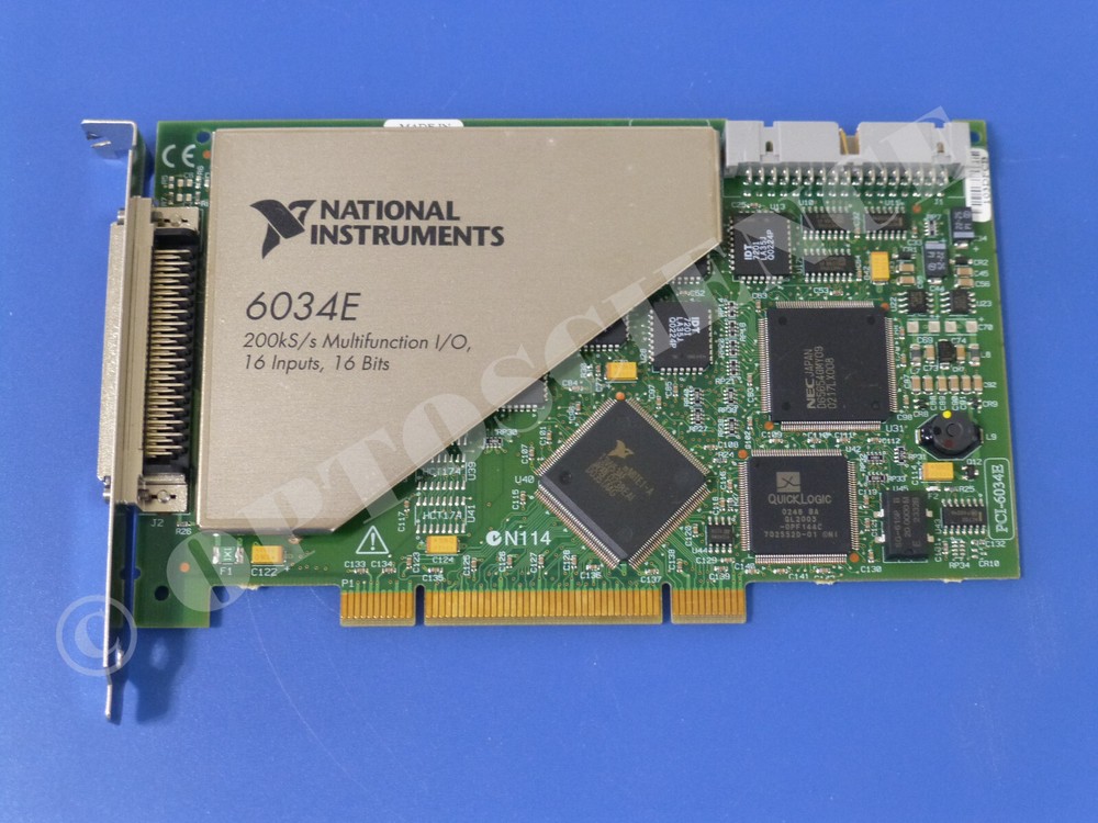 National Instruments PCI-6034E NI DAQ Card, 16 bit Analog Input, Multifunction