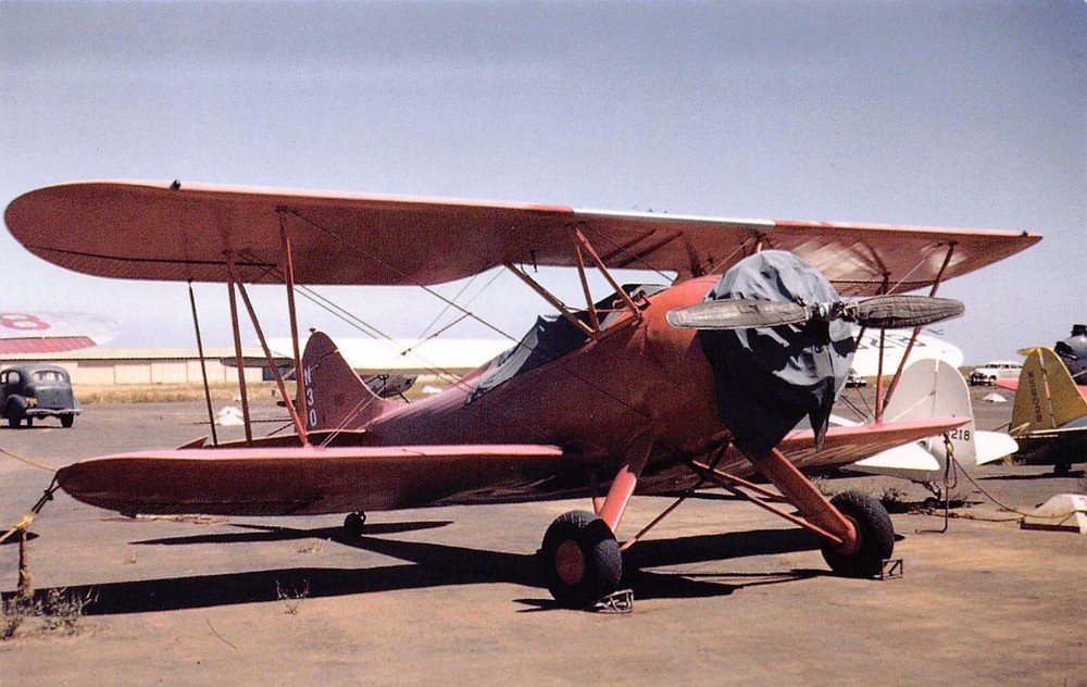 Airline Postcards        Waco VPF7 BIPLANE