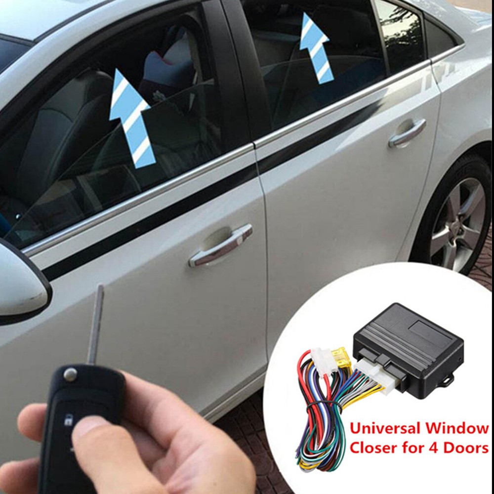 12V Automatic Window Closer System Kit Fit For 4 Doors Car Accessories Universal