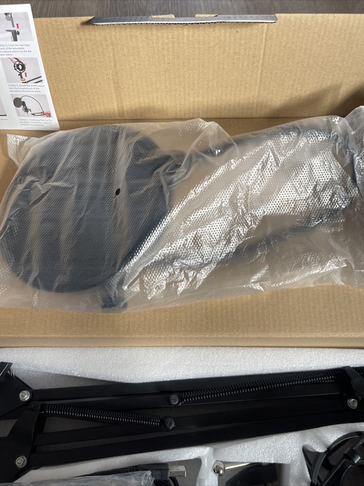 Rofeer Microphone Set Professional USB Condenser Open Box Never Used Complete