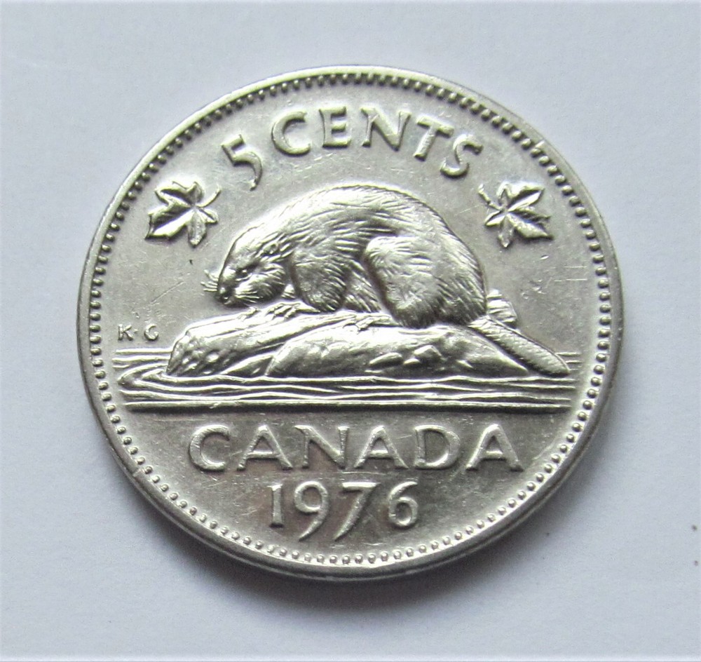 1976 Canada 5 Cent Nickel - combined shipping