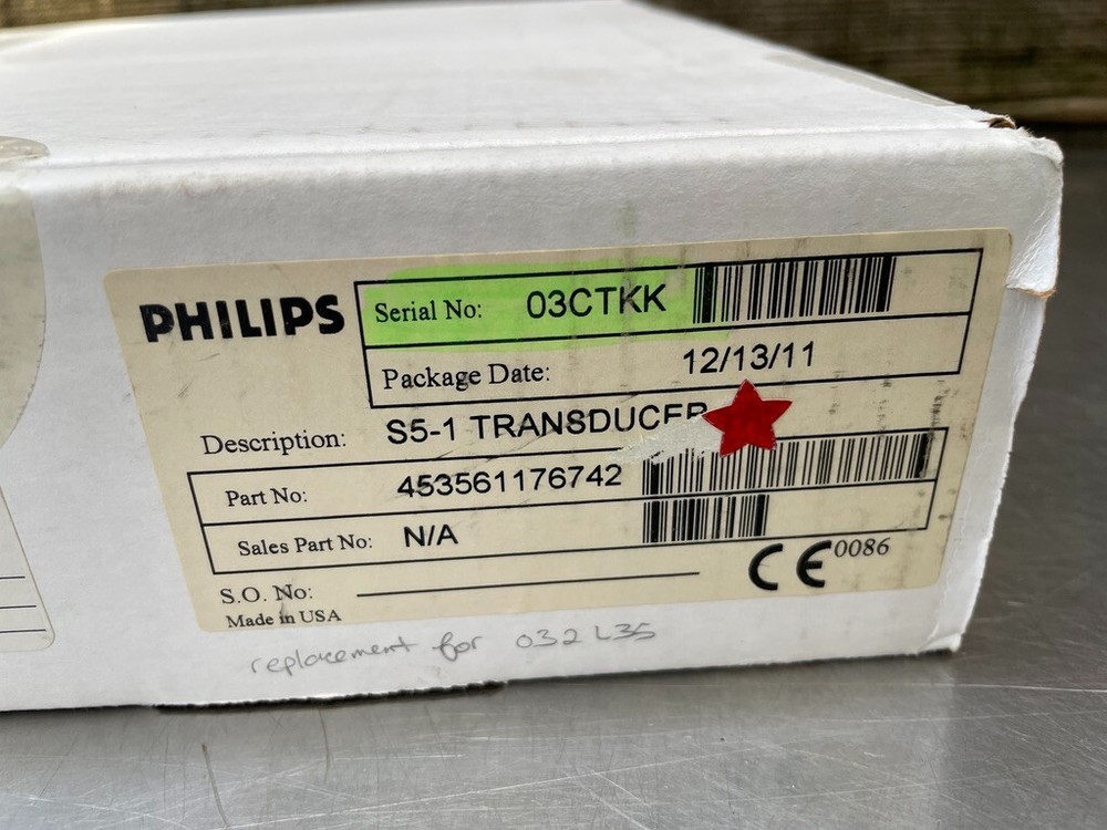 Philips S5-1 Sector Array Ultrasound Transducer Probe