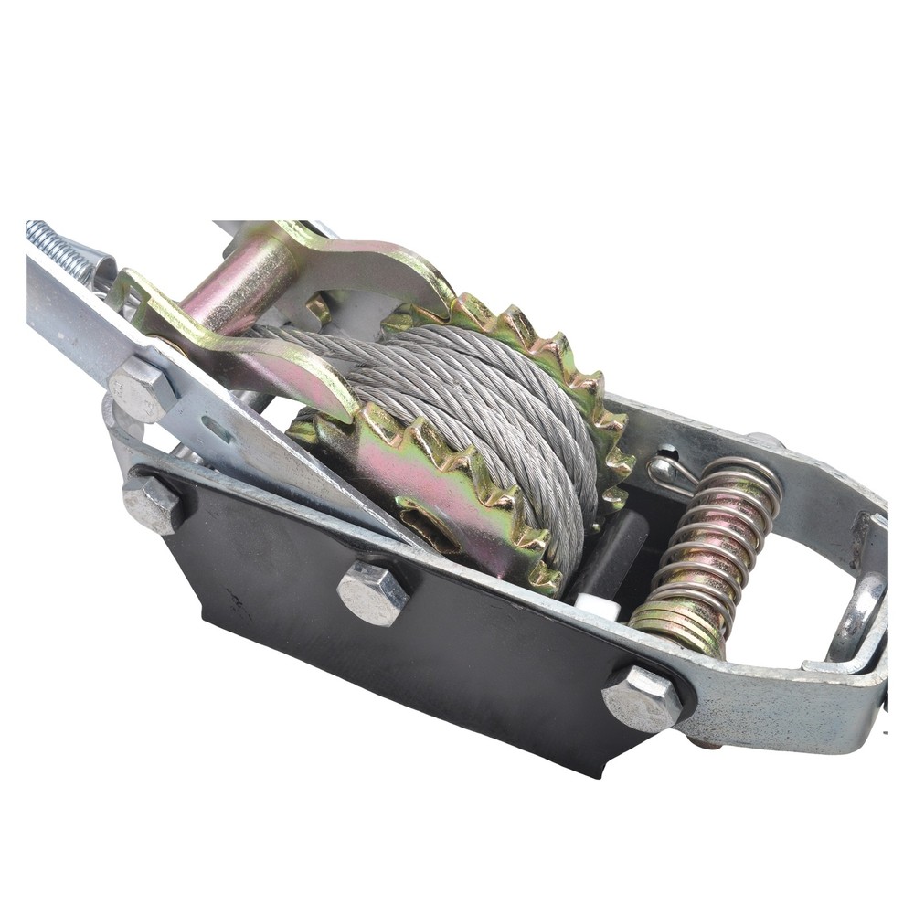 5 Ton 3 Hook Ratchet Come Along Puller & 2'' X 36" Axle Tie Down Strap w/ D Ring