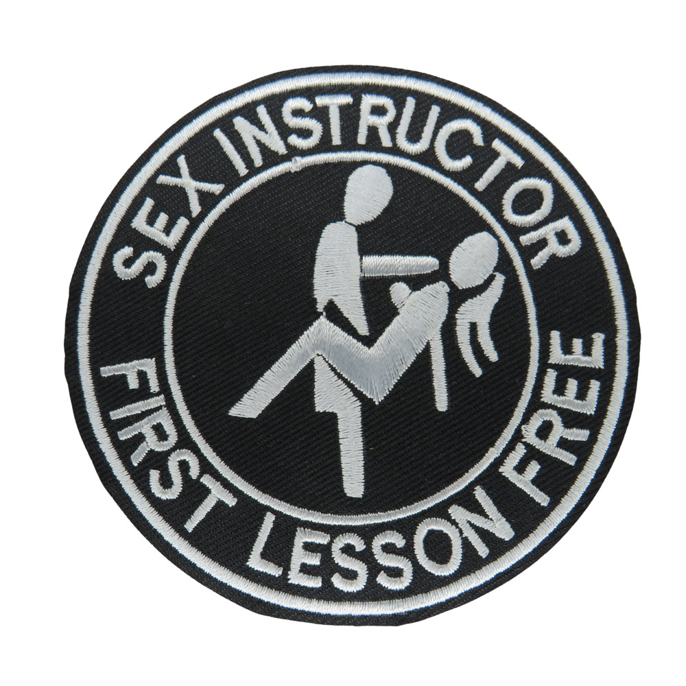S Instructor Patch Humor Patch Iron On Patch Biker Punk Patch Iron On