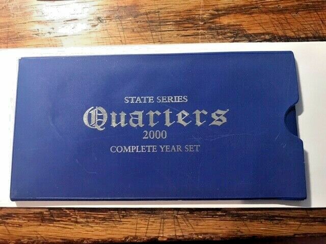 2000 State Quarters 5 Coin Set In Case Unc #11982