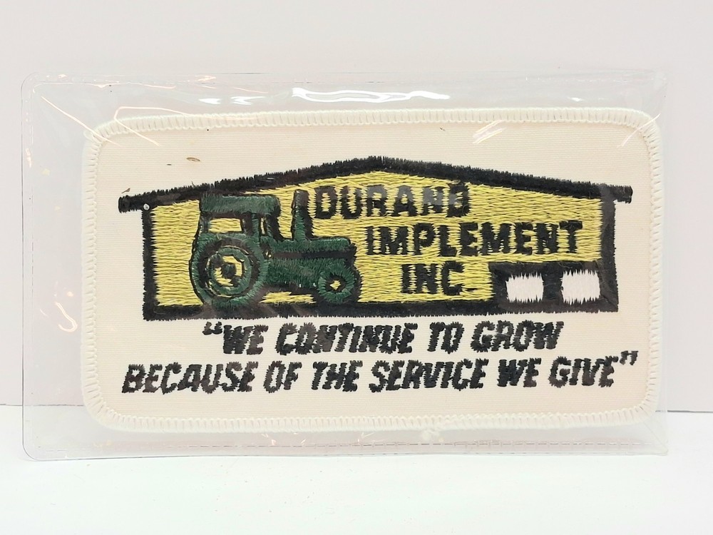 Vintage John Deere Patch Durand Implement Durand, WI Collectible Rare Patch Item