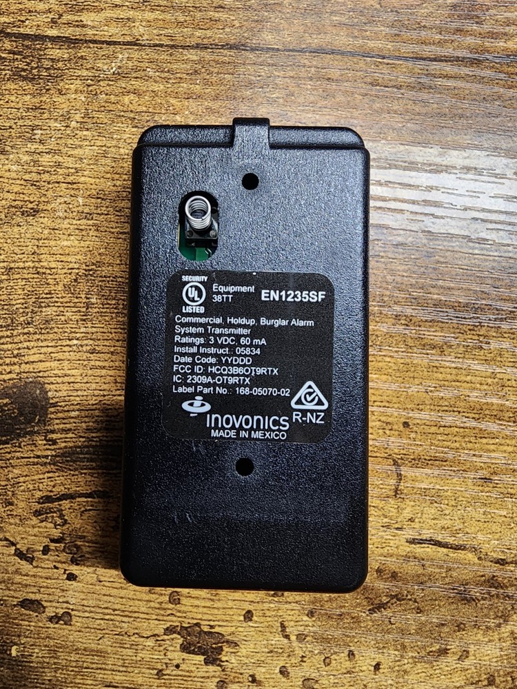 Inovonics EN1235SF Single-Button Fixed Position Hold Up Transmitter – NEW