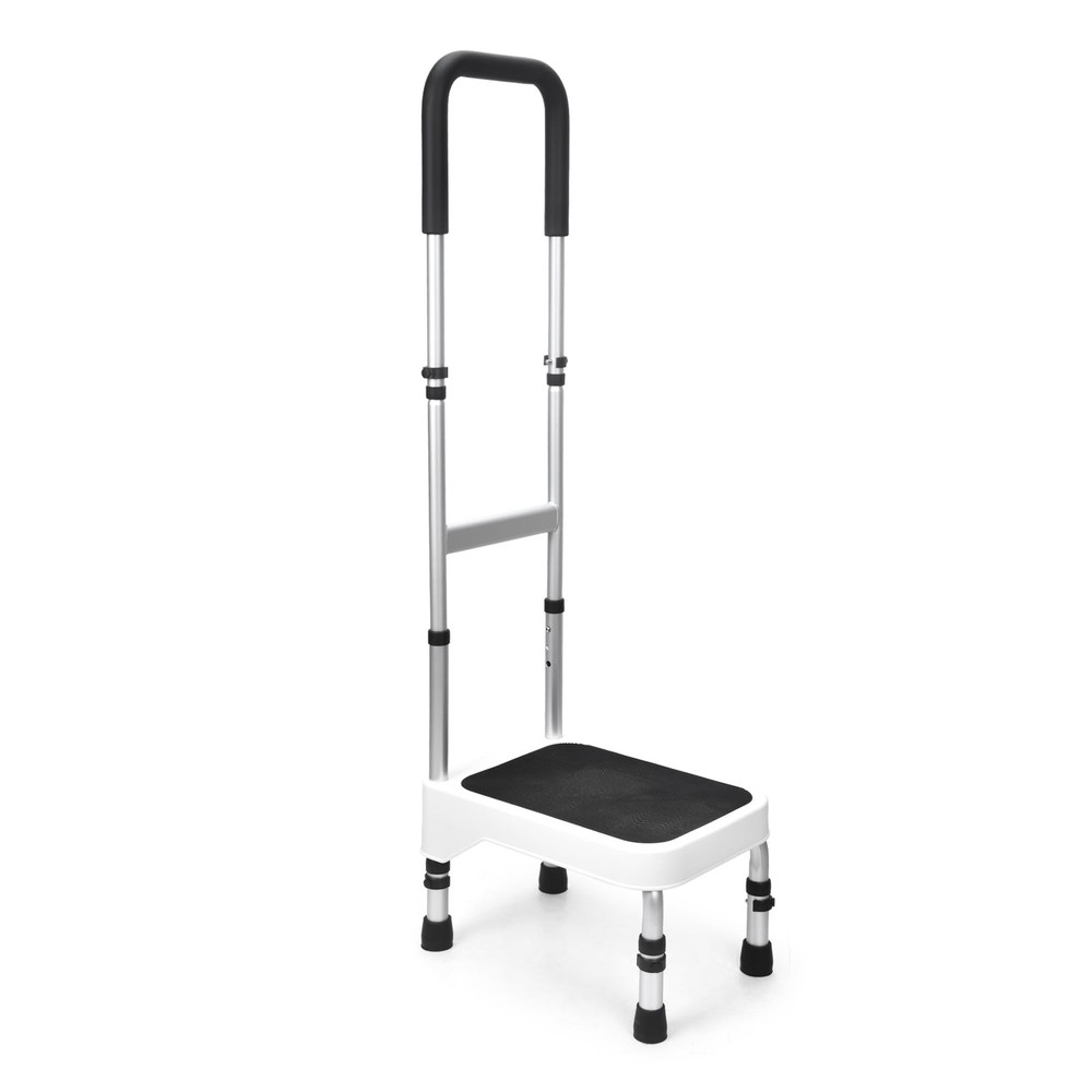 Step Stool with Handle for Elderly, Aluminum Step Stools for Adults, Step Sto...