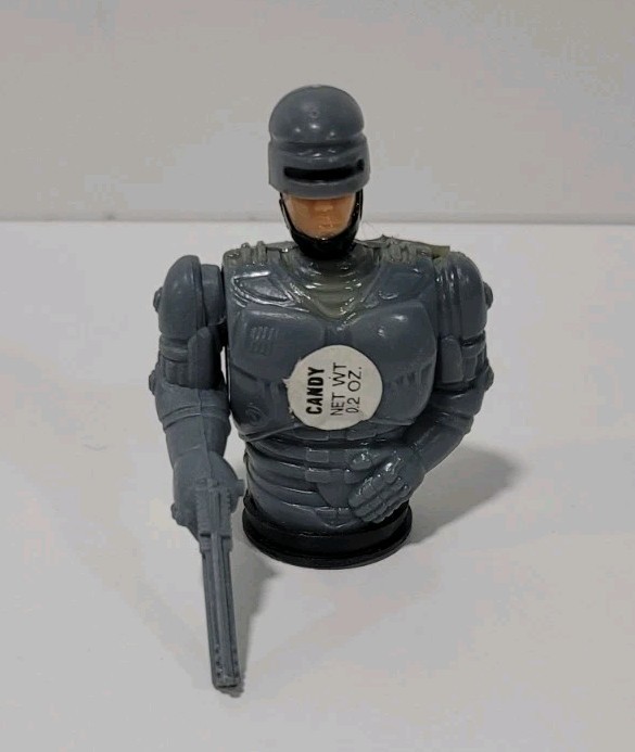 Vintage Robo Cop Candy Container Empty With Labels