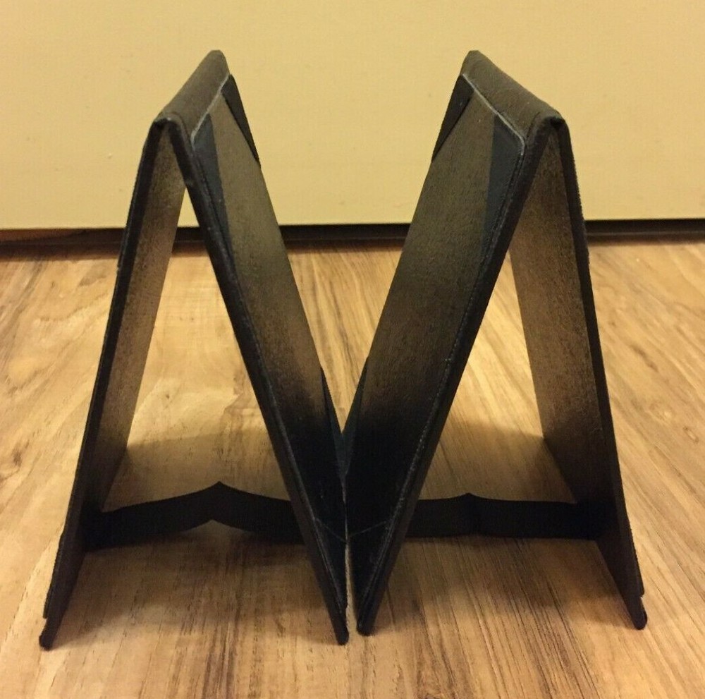 Two-Sided Table Tent with Black Leatherette Panels 5x7