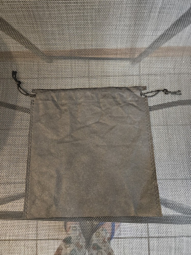 Drawstring Bag Small Storage Bag Black 8x8