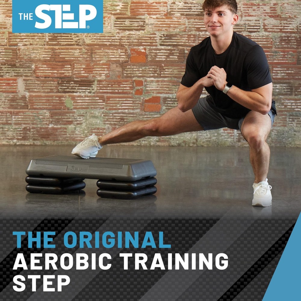 The Step Original Aerobic Platform with Black Risers – Circuit Size