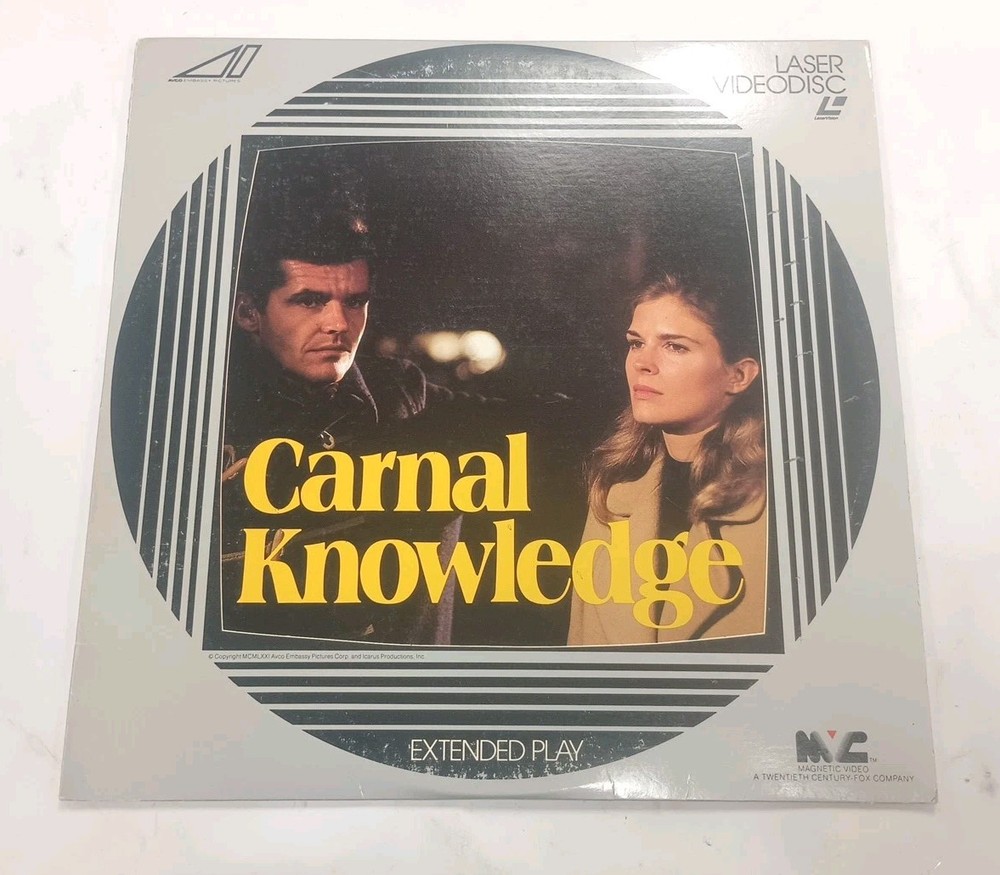 Carnal Knowledge - Jack Nicholson - Extended Play Laserdisc