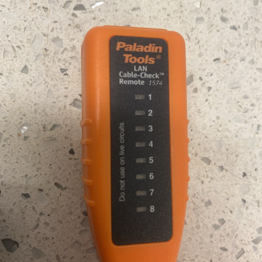 Paladin Tools LAN Cable Check 1574 Untested But Clean W/case