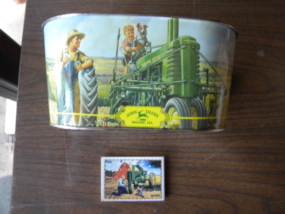 John Deere Metal Planter with Magnet