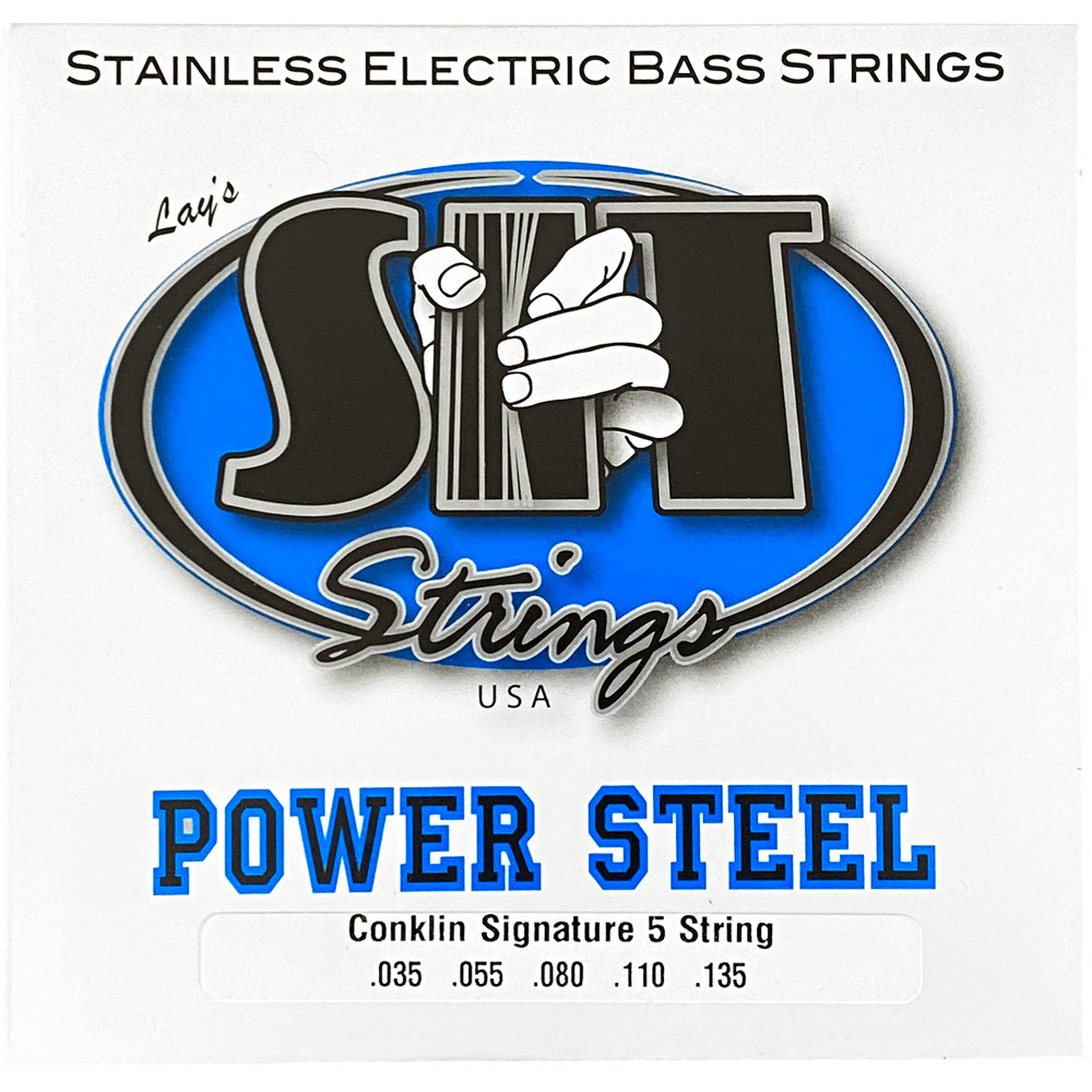 SIT Strings SR35135 Conklin Power Steel Extended Range 5-String Bass Strings (PS
