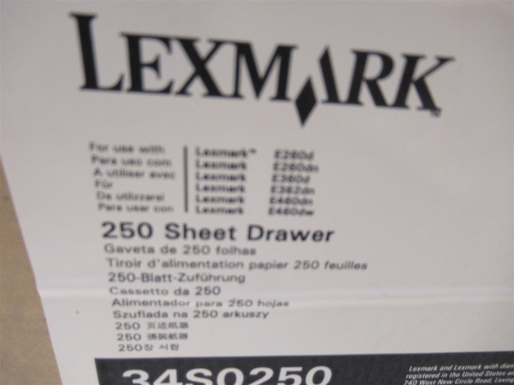 Lexmark 34S0250 250 Sheet Drawer for E260 E360 and E460 Printers