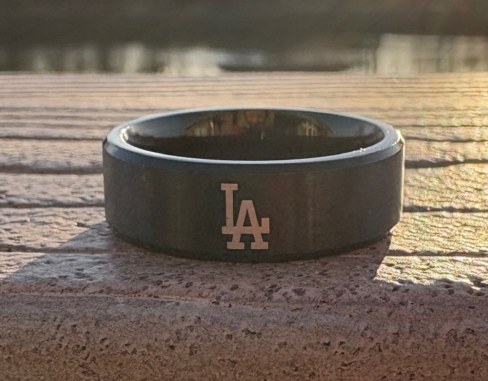 Los Angeles Dodgers Mens MLB titanium ring. wedding ring. unique gift