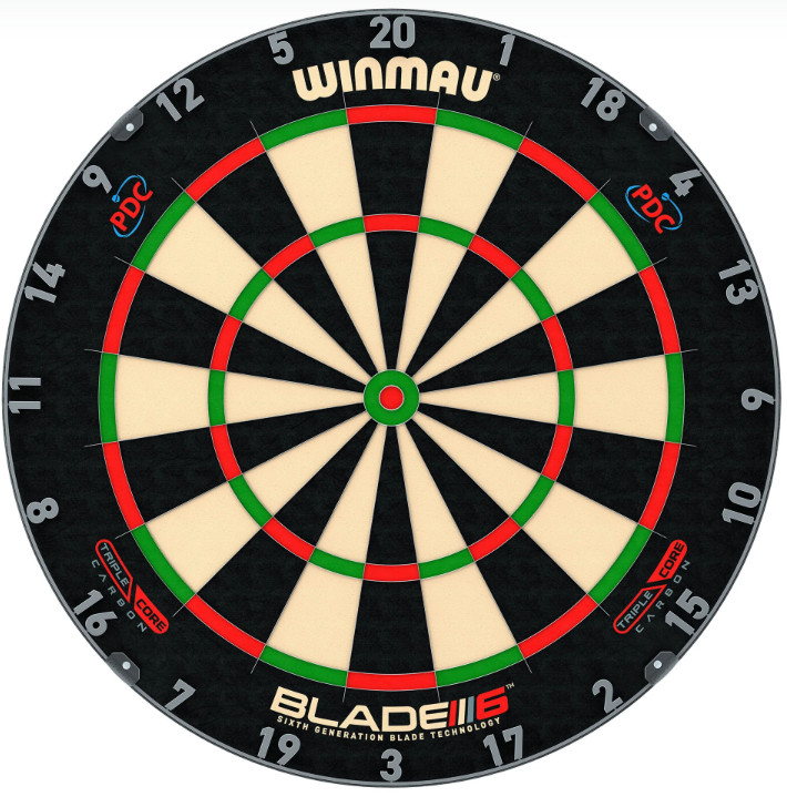 Winmau Blade 6 Triple Core Dartboard – 6th Generation Technology