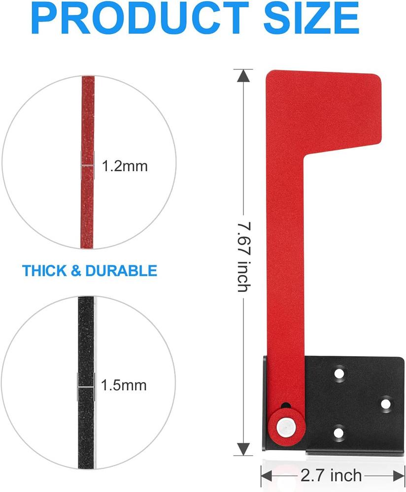 Professional Mailbox Flag, Galvanized Steel Mailbox Replacement Flag Kit, Upgrad