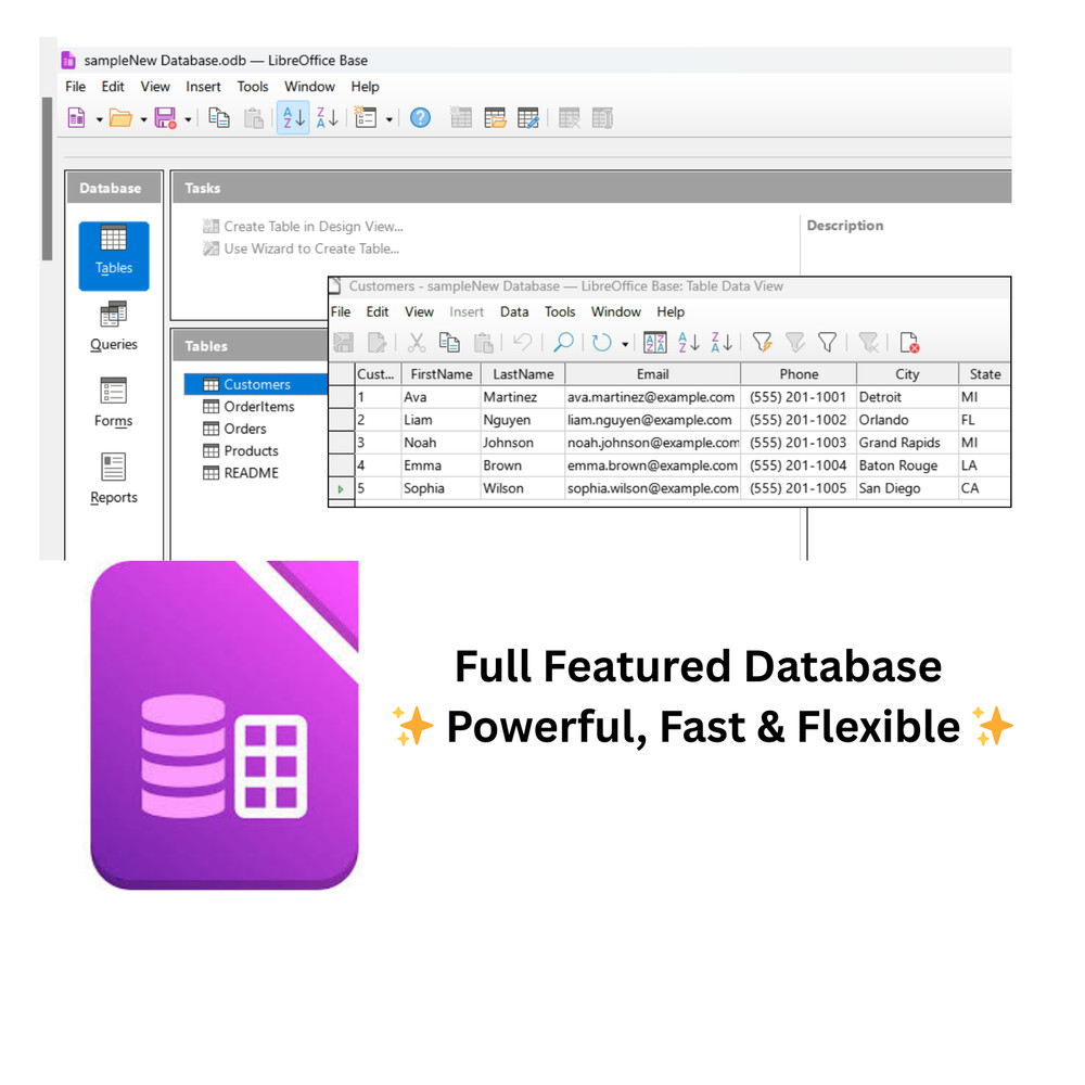 Libre Office 2025 for Windows, with AI Package - Microsoft Office Alternative