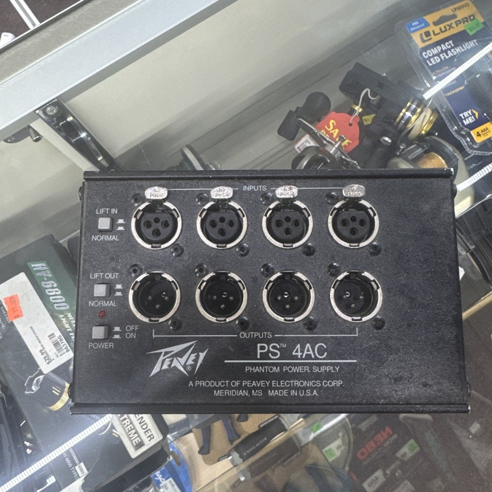 Vintage PEAVEY PS 4AC Phantom Power Supply Un-Tested