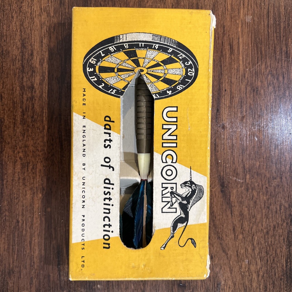 Unicorn Vintage Brass Darts plastic