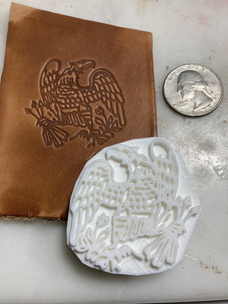 Civil war breastplate multi use 3d printed, embossing, leatherwork stamp