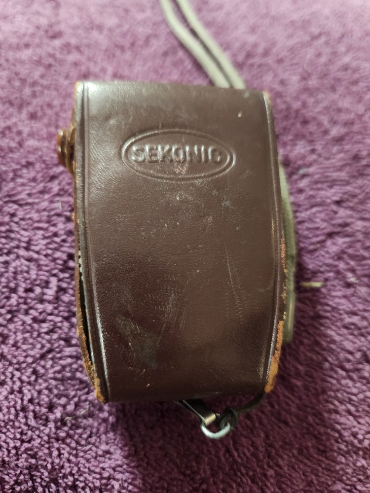 Vintage Sekonic Light Meter With Leather Case Tested Working EUC