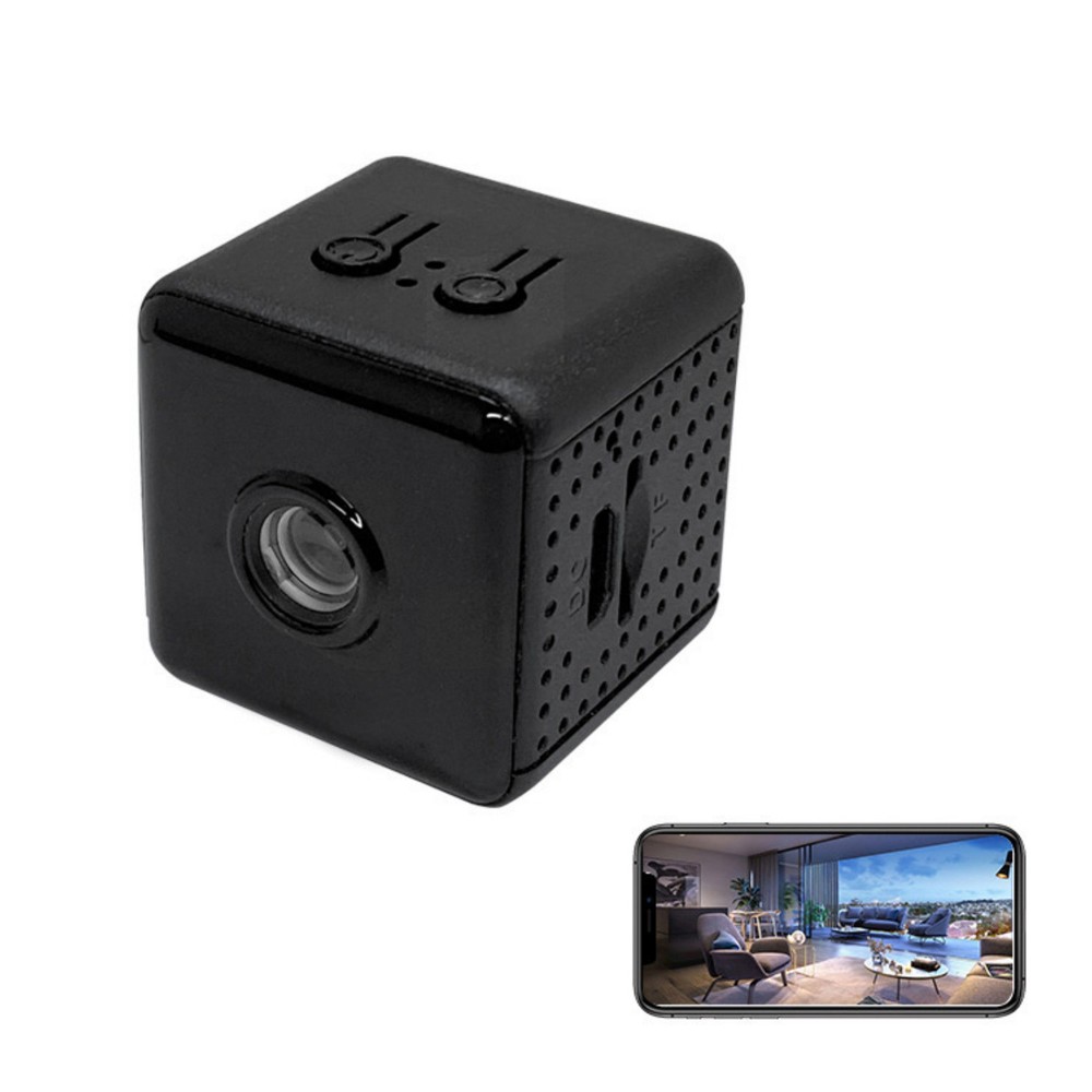 WiFi Mini Camera w/Ceiling Mount 2.4GHz iOS Android Motion Alert Night Vision