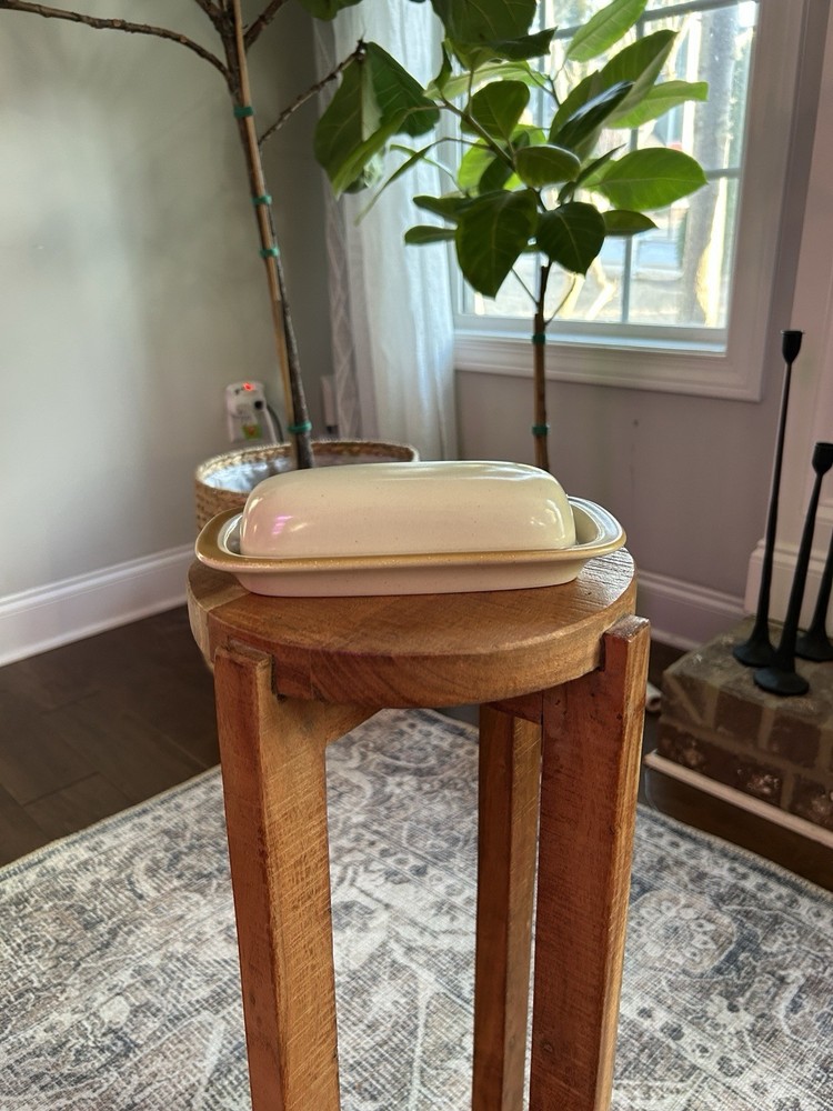 Vintage Butter Dish with Lid