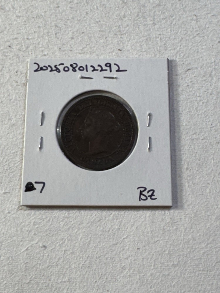 1892 Canada Large Cent Bronze Coin